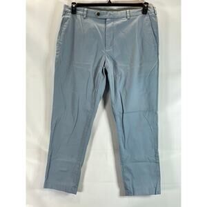 BROOKS BROTHERS Men's Blue Milano Slim-Fit Stretch Supima Chino Pants SZ 38X30